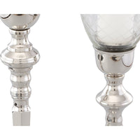 Liang & Eimil Baluster Hurricane Candle Holder Nickel Set of 2