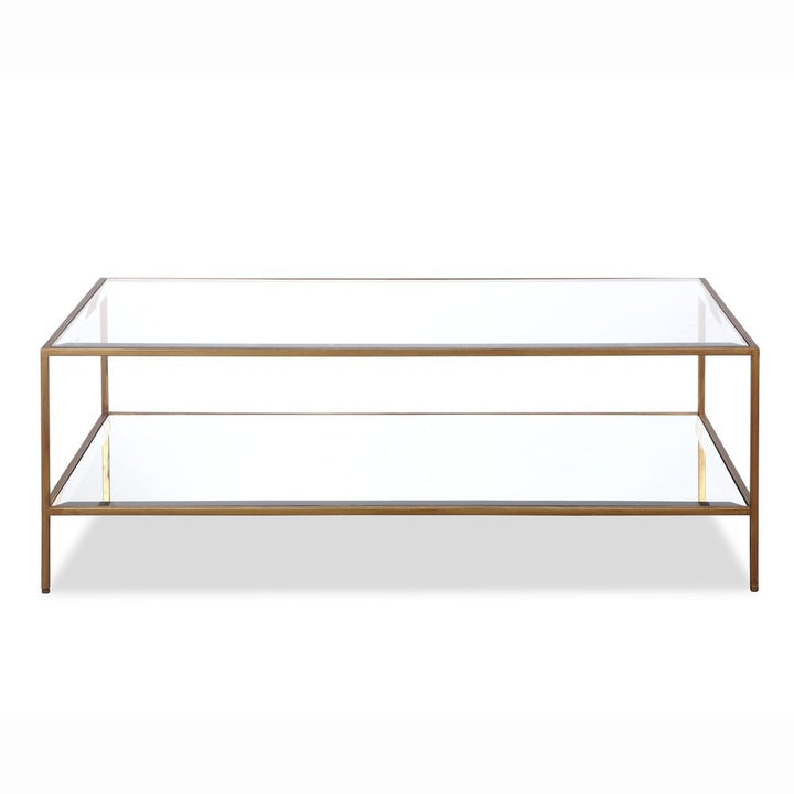 LiangAndEimil Oliver Coffee Table - Antique Gold Coated Steel Frame