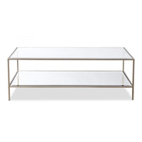 Liang & Eimil Oliver Coffee Table Antique Silver Coated Steel Frame