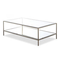 Liang & Eimil Oliver Coffee Table Antique Silver Coated Steel Frame