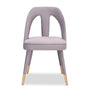 Liang & Eimil Pigalle Chair Kaster Light Grey Velvet