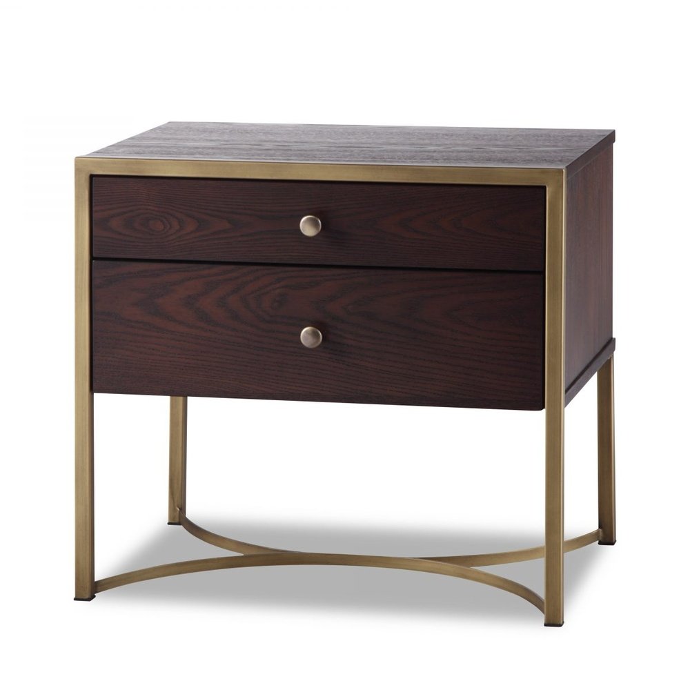 Liang & Eimil Rivoli Bedside Table in Chocolate Brown