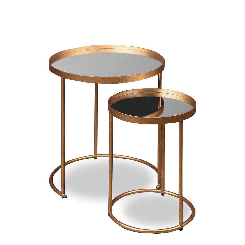 Liang & Eimil Song Side Tables in Antique Gold