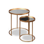 Liang & Eimil Song Side Tables in Antique Gold