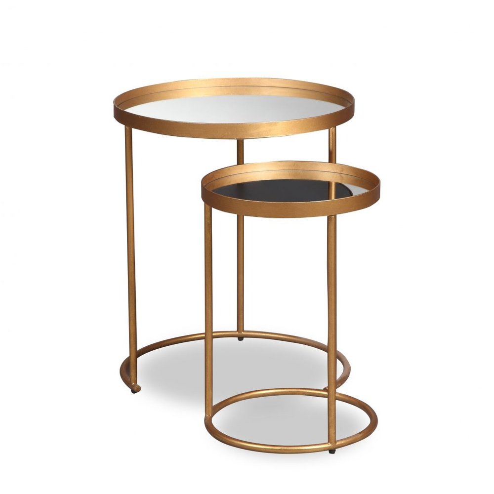  LiangAndEimil-Liang & Eimil Song Side Tables in Antique Gold-Clear 77 