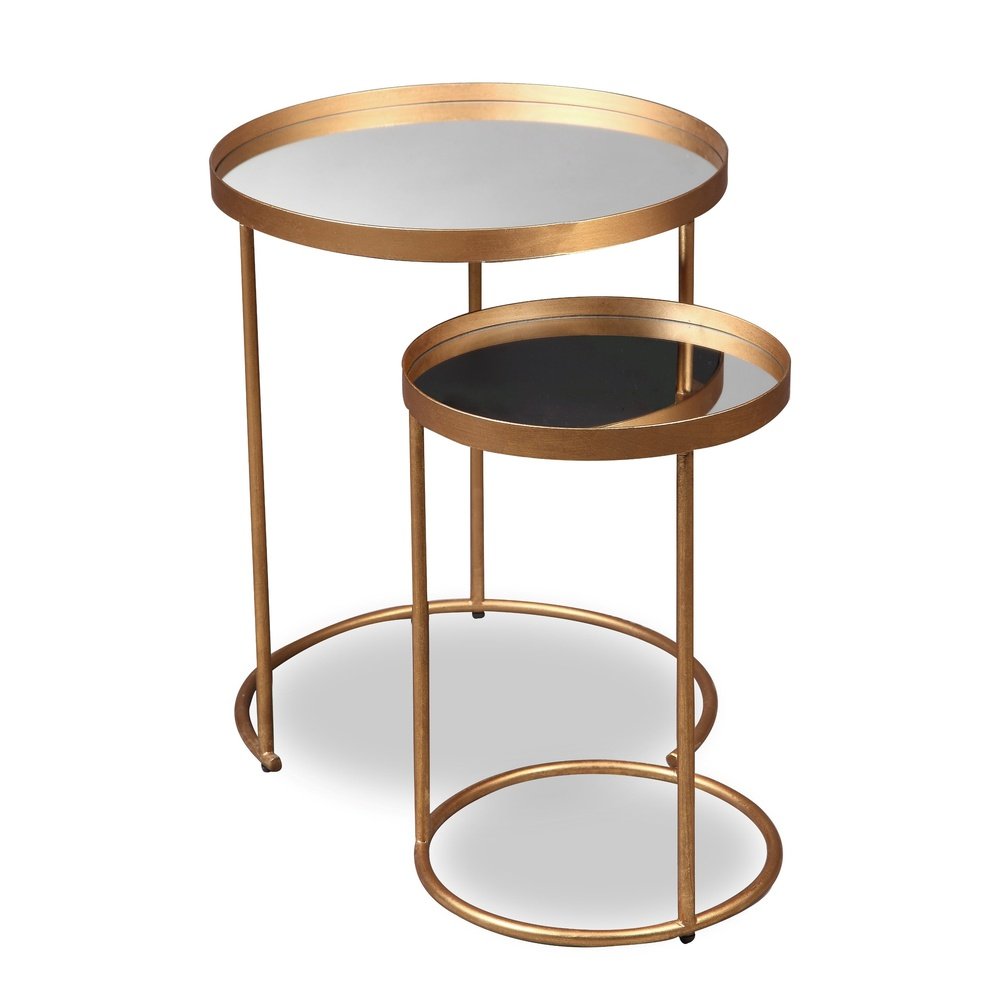  LiangAndEimil-Liang & Eimil Song Side Tables in Antique Gold-Clear 45 