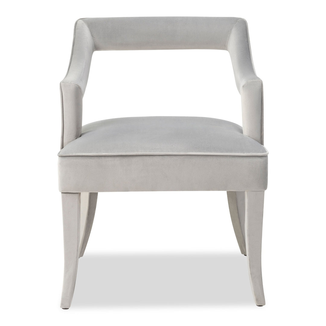 Liang & Eimil Calvin Dining Chair Horizon Grey Velvet-LiangAndEimil-Olivia's