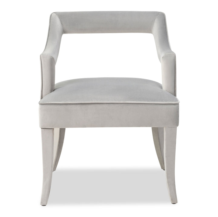 Liang & Eimil Calvin Dining Chair Horizon Grey Velvet-LiangAndEimil-Olivia's