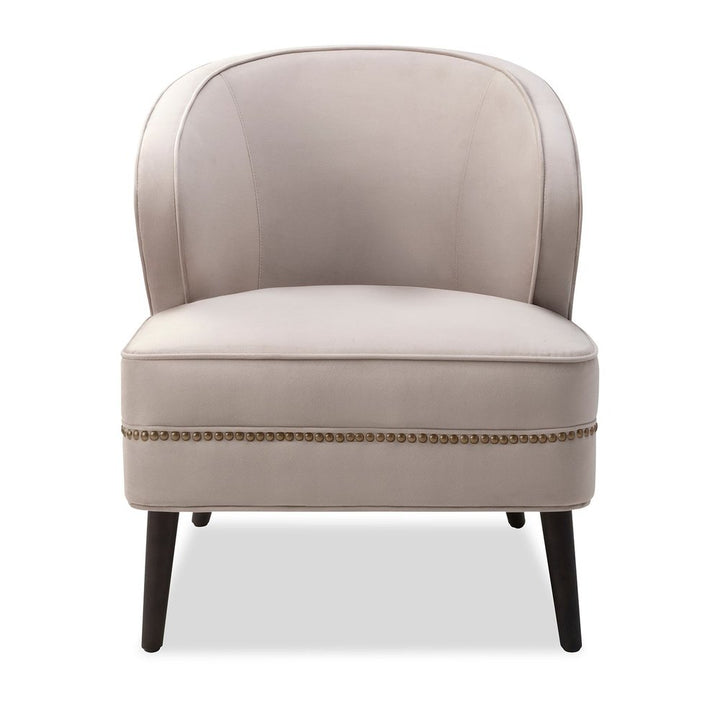 Lindsay Occasional Chair - Limestone Velvet LiangAndEimil 1