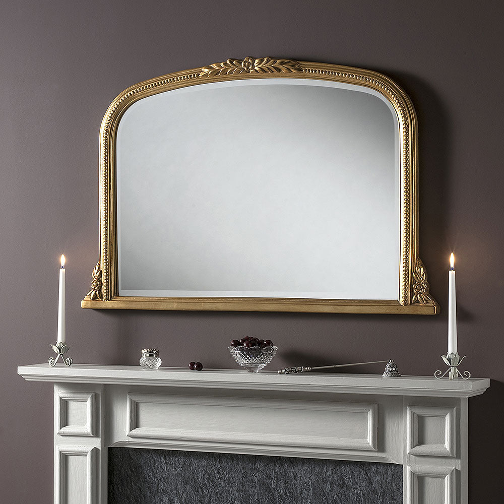 Olivia's Montenegro Arched Wall Mirror in Gold