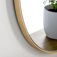 Olivia's Mali Oval Wall Mirror in Gold