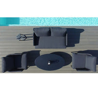 Maze Marina 2 Seater Outdoor Sofa set in Charcoal