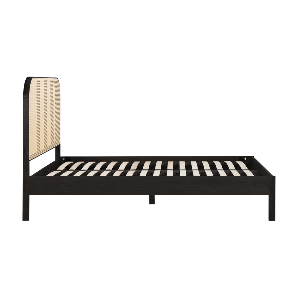 Olivia's Maggie Rattan Bed in Black