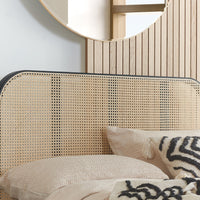 Olivia's Maggie Rattan Bed in Black