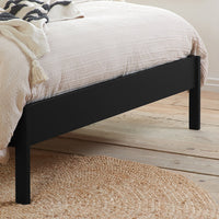 Olivia's Maggie Rattan Bed in Black