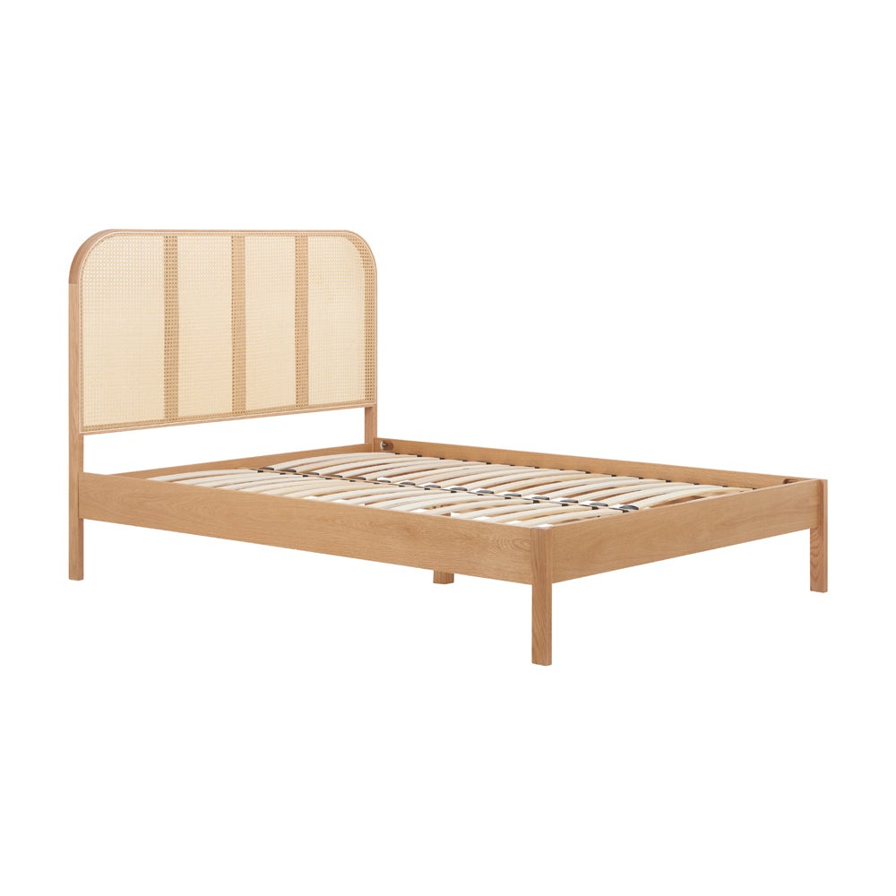 Olivia's Maggie Rattan Bed in Oak