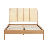 Olivia's Maggie Rattan Bed in Oak