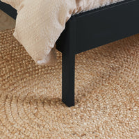 Olivia's Maggie Rattan Bed in Black