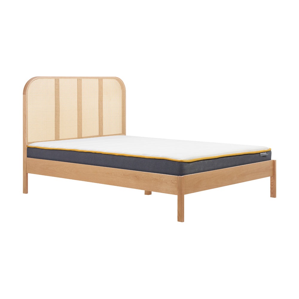 Olivia's Maggie Rattan Bed in Oak