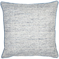 Malini Ripple Cushion Navy - 50cm