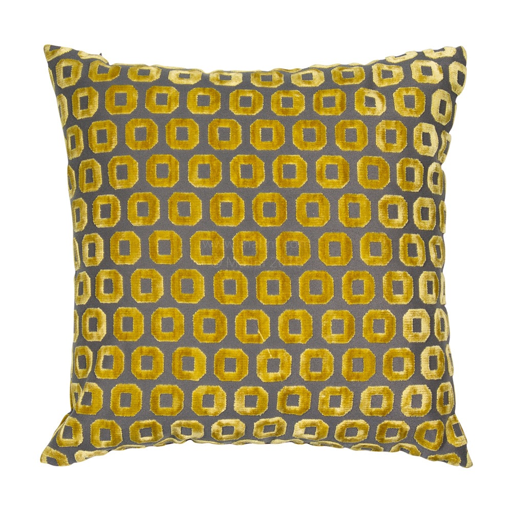 Malini Bentley Textured Cushion in Mustard