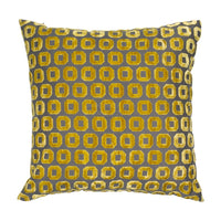 Malini Bentley Textured Cushion in Mustard