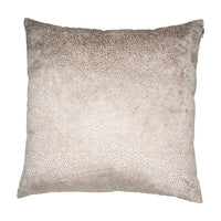 Malini Burnt Velvet Cushion in Taupe - 56 x 56cm