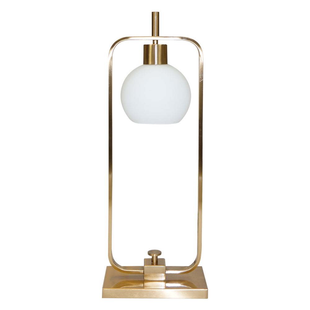 Mindy Brownes Abaca Table Lamp in Gold & White