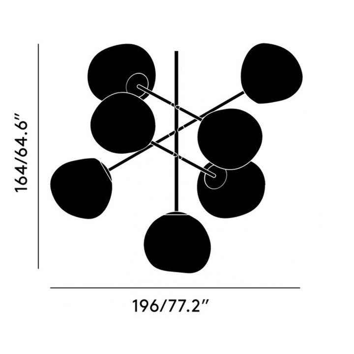 Melt Chandelier - Chrome Tom Dixon 12