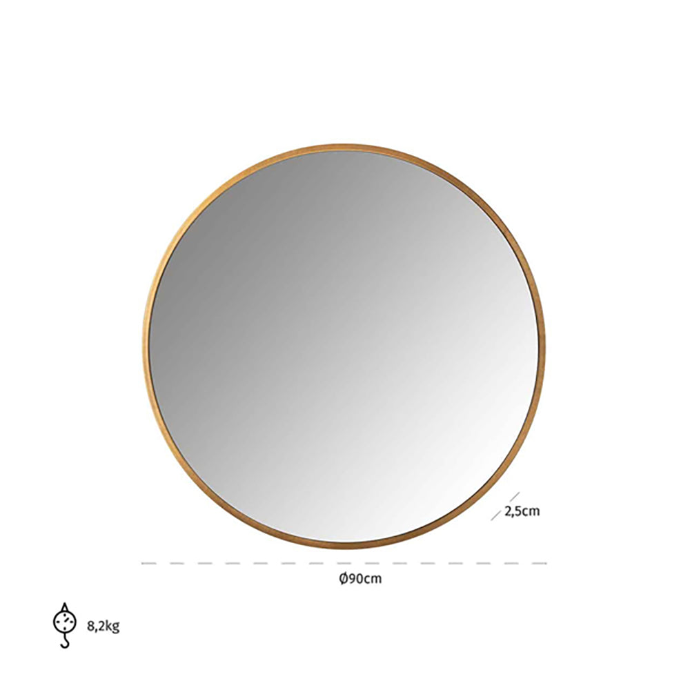 Richmond Maesa Gold Wall Mirror