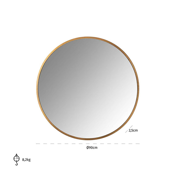 Maesa Wall Mirror - Gold Richmond 2
