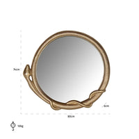 Richmond Snake Gold Wall Mirror