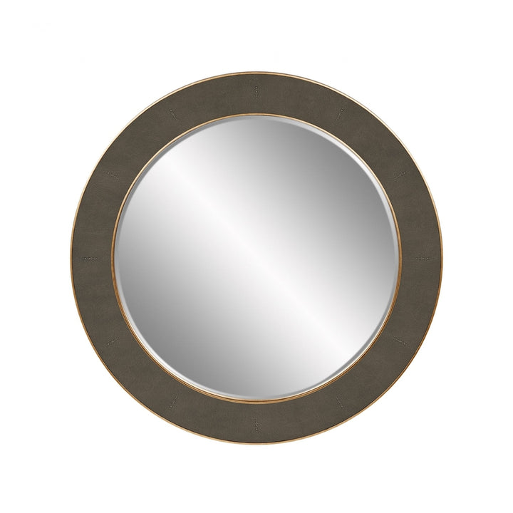 Hampton Round Wall Mirror - Grey Shagreen DIDesigns 1