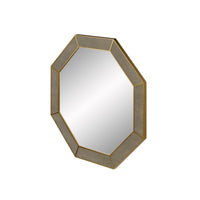 DI Designs Hampton Octagon Wall Mirror - Grey Shagreen