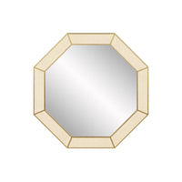 DI Designs Hampton Octagon Wall Mirror - Ivory Shagreen