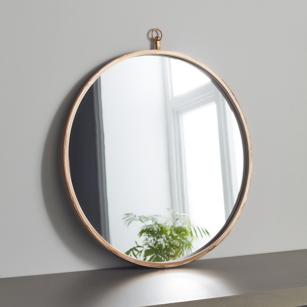 Native Home Copper Round Mirror