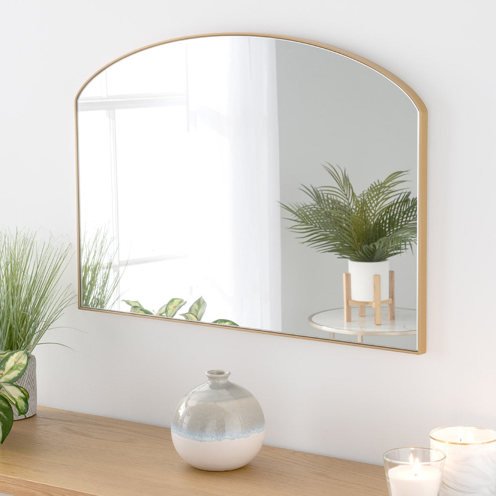 Olivia's Carla Mini Mantle Mirror in Gold