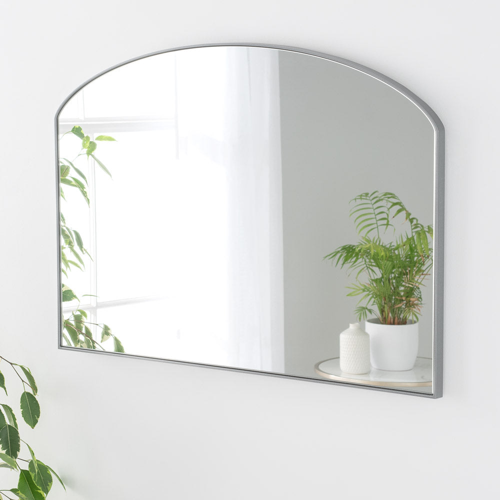 Olivia's Carla Mini Mantle Mirror in Silver - 71x49cm