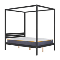 Olivia's Melody Four Poster Bed in Black