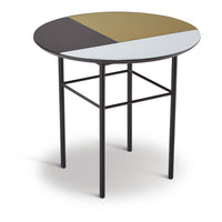 Liang & Eimil Orphenus Side Table Black Gold And White Top