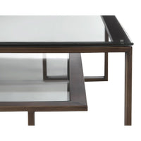 Liang & Eimil Mayfair Coffee Table Bronze Hairline Painted Steel Frame