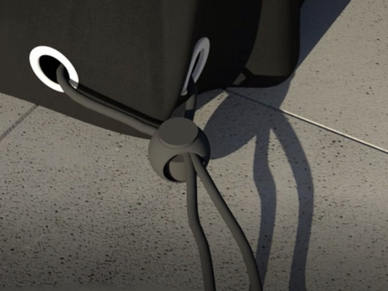 Winter Cover Outdoor Cover for 8 Seat Round Dining Set - Black Maze Rattan 5