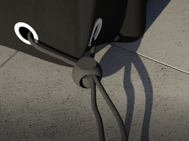 Winter Cover Outdoor Cover for 8 Seat Round Dining Set - Black Maze Rattan 5