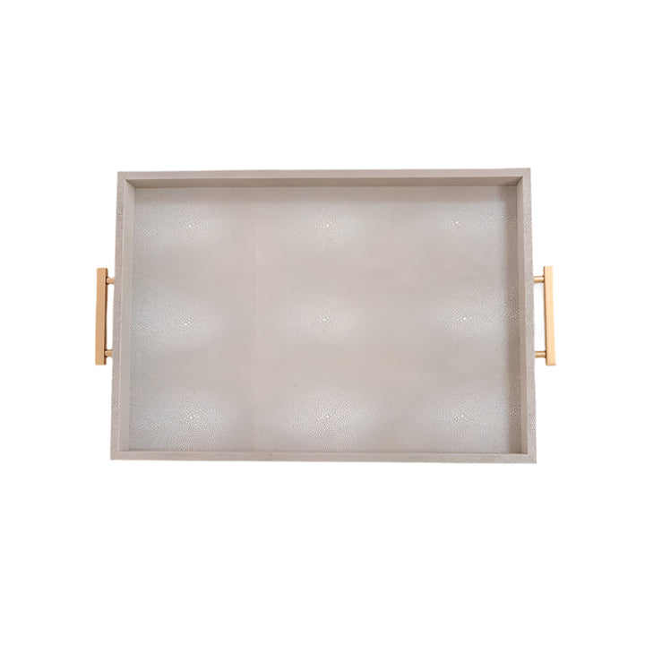 AndrewMartin Porto Decorative Tray - Cream