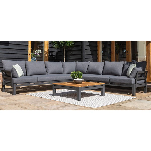 Maze Oslo Outdoor Corner Furniture Set in Charcoal