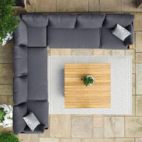 Maze Oslo Outdoor Corner Furniture Set in Charcoal