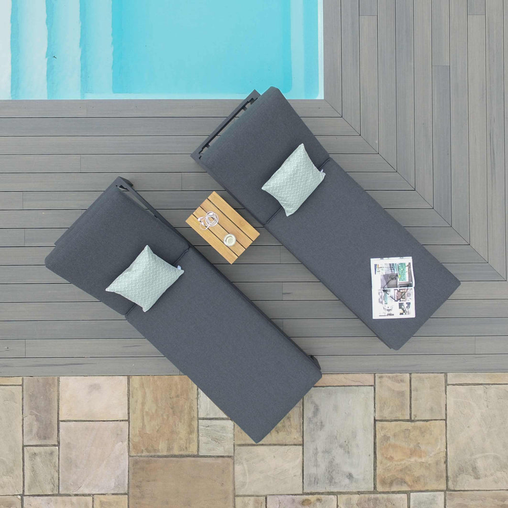 Maze Oslo Sunlounger in Grey