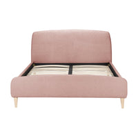 Olivia's Oscar Fabric Bed in Blush Pink