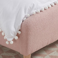 Olivia's Oscar Fabric Bed in Blush Pink