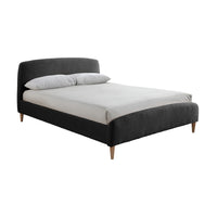 Olivia's Oscar Fabric Bed in Charcoal